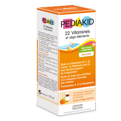 INELDEA PEDIAKID JARABE 22 VITAMINAS &amp; OLIGOELEMENTOS 125 ML