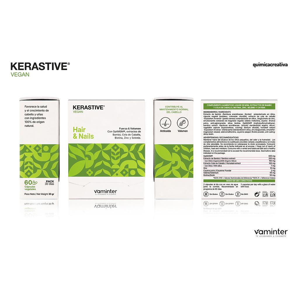 KERASTIVE  VEGAN CABELLO Y UÑAS 60 CAPSULAS  CN 183659.5