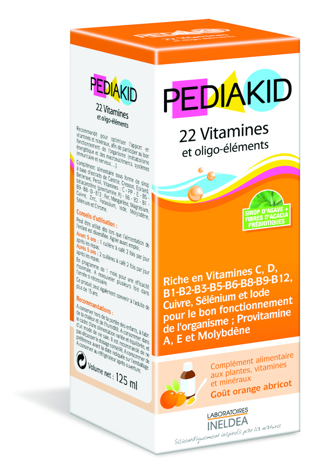 PEDIAKID 22 VITAMINAS Y OLIGOELEMENTOS FORMATO FAMILIAR 250 ML