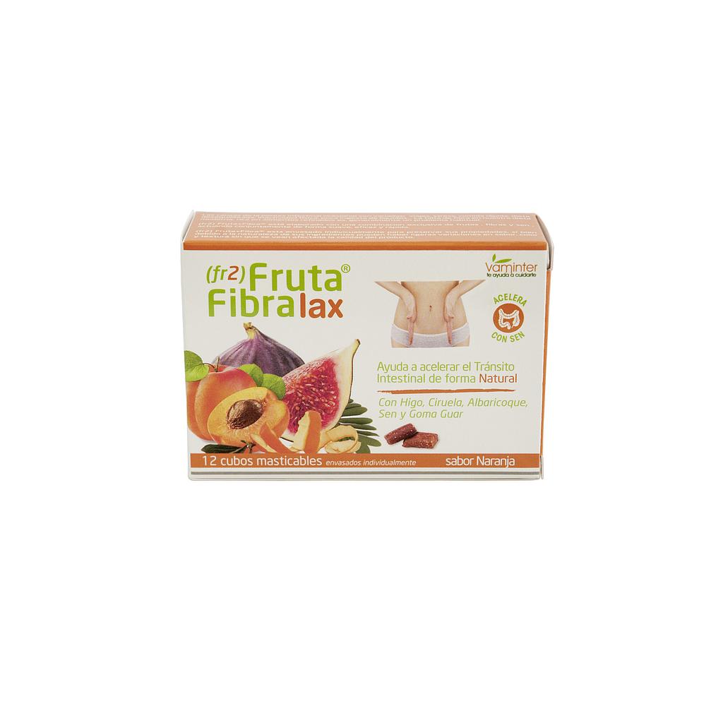FR2 FRUTA FIBRA LAX 12 CUBOS MASTICABLES ACELERA TRANSITO INTESTINAL 120 GR.