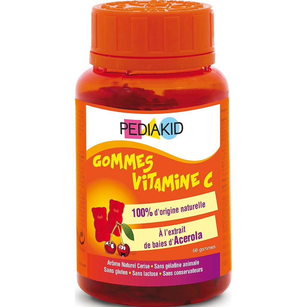 PEDIAKID GUMMIES 60 OSITOS ACEROLA  VITAMINA C  SABOR CEREZA CN 188880.8