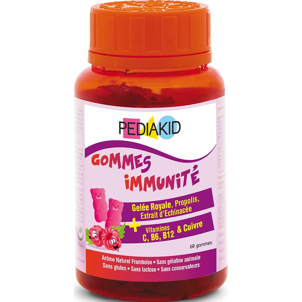 PEDIAKID GUMMIES INMUNO SABOR FRAMBUESA 60 OSITOS CN 188881.5