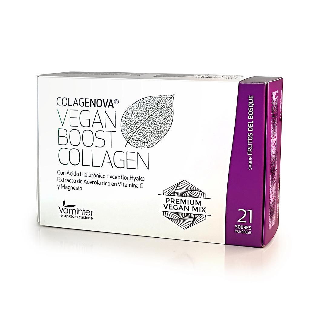 COLAGENOVA VEGAN COLLAGEN BOOST FRUTOS ROJOS 21 SOBRES CN 197134.0 Nueva presentación