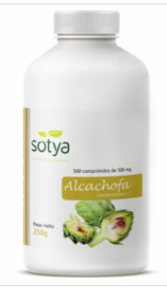 ALCACHOFERA COMPRIMIDOS 500 MG. 500 UNID.