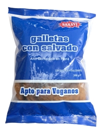 GALLETAS DIETETICAS CON SALVADO S/AZUCAR 300 GRS. SANAVI