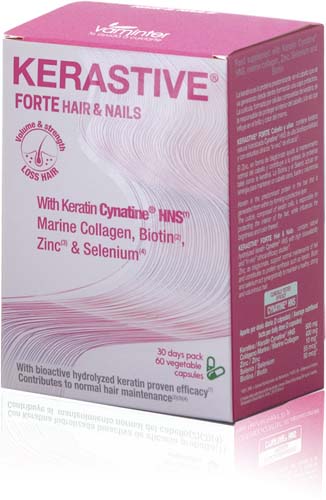 KERASTIVE FORTE CYNATINE HNS 60 CAP VOLUMEN/BRILLO