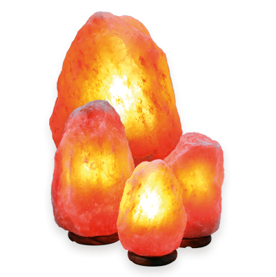 LAMPARA SAL HIMALAYA 8/10 KG BASE MADERA