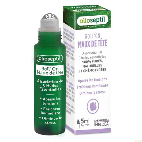 OLIOSEPTIL DOLOR DE CABEZA ROLL ON 5 ML.