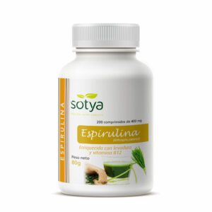 ESPIRULINA+VIT B12 COMPR.400MG./200 UNID. SOTYA