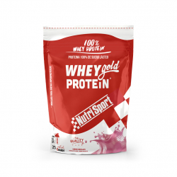 WHEY GOLD PROTEIN FRESA BOLSA 500 GRS. NUTRISPORT