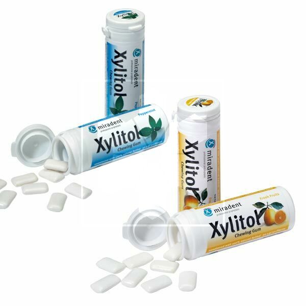XYLITOL CHICLE TE VERDE BOTE 30 UNID. MIRADENT