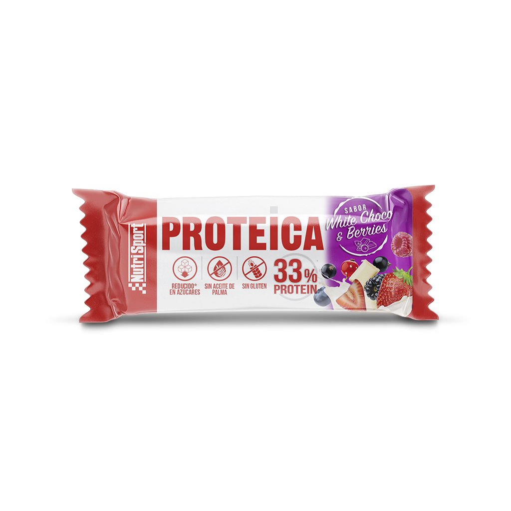 BARRITAS PROTEICA WHITE CHOCO &amp; BERRIES 44 GR 24 UND NS