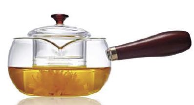 TETERA VIDRIO BOROSILICATO AGATA 400 ml.