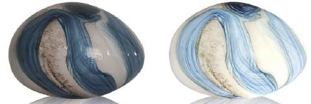 LAMPARA VIDRIO SOPLADO COBALTO fin de serie