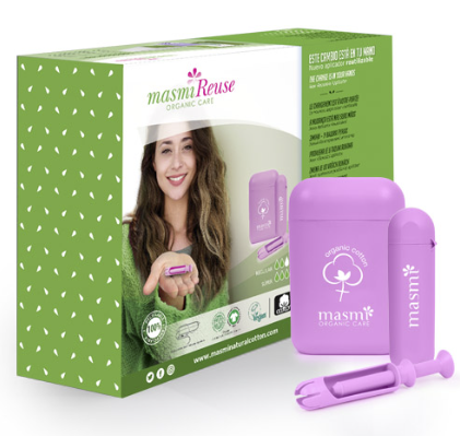 APLICADOR REUTILIZABLE TAMPONES MASMI REGULAR (8) Y SUPER (8)