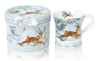 TAZA CHRISTMAS WHITE PORCELANA 320 ml fin de serie