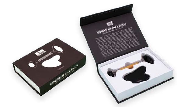 OBSIDIANA GUA SHA &amp; ROLLER BIOESSENZE