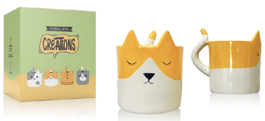 TAZA CAT BIRBA pintada a mano ø13 CREATIONS (copia)