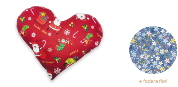 COJIN DE CEREZA+2 FUNDAS CUORE  31x24