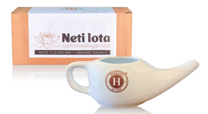NETI LOTA PORCELANA IRRIGADOR NASAL+100 GRS. SAL HIMALAYA