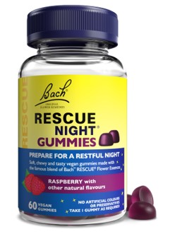 FLORES BACH RESCUE NIGHT GUMMIES 60 unidades