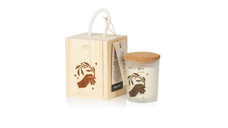 VELAS HIMALAYA LITTLE BOX OLIVO 70 gr.