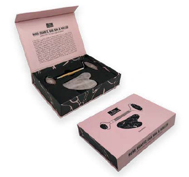 QUARZO ROSA GUA SHA &amp; ROLLER BIOESSENZE