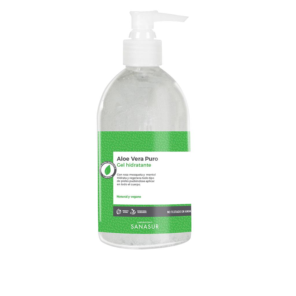 GEL ALOE VERA 500 ML. CON ROSA MOSQUETA Y MENTOL SANASUR