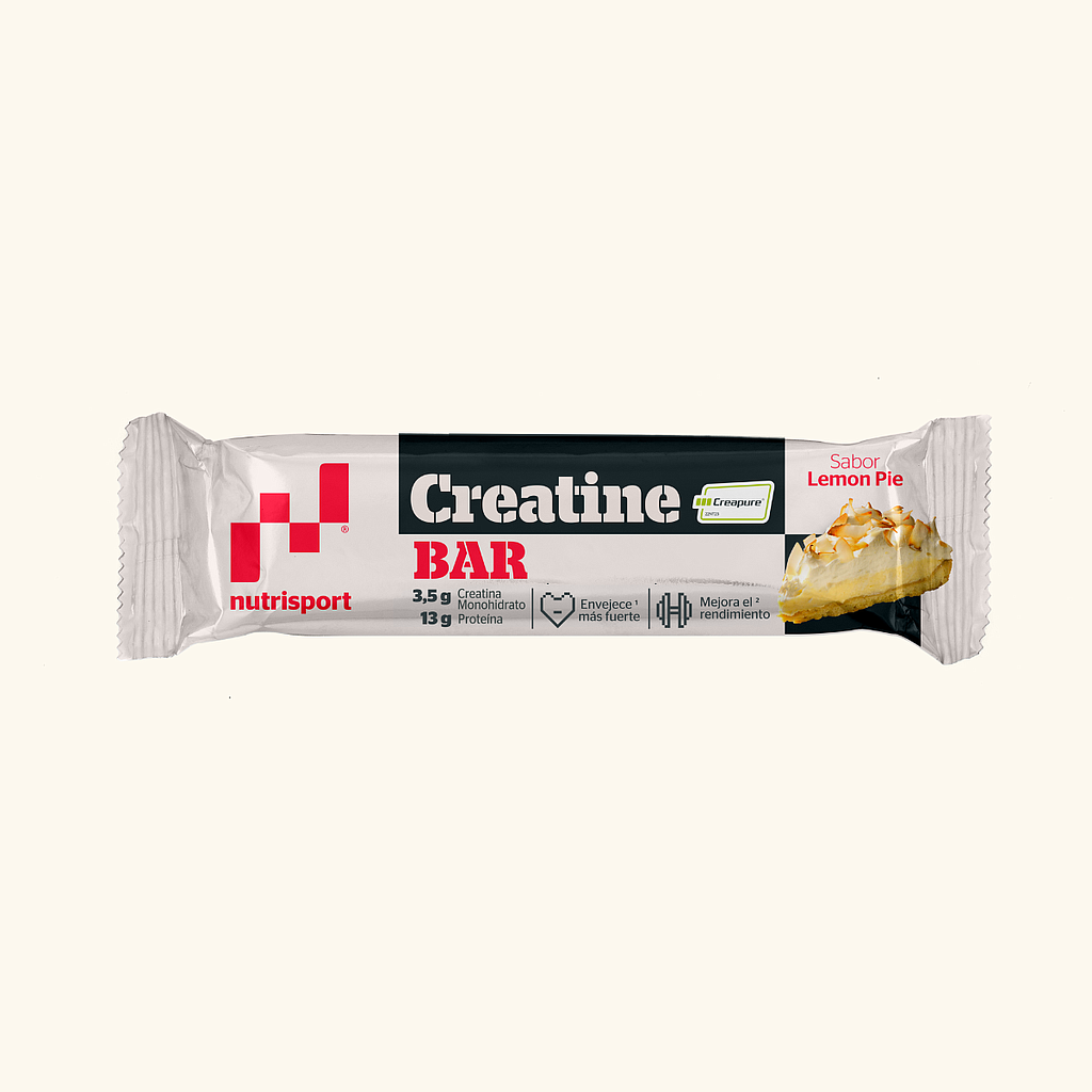 CREATINE BAR LEMON PIE 18 barritas 44 grs (3,5 grs. Creapure)