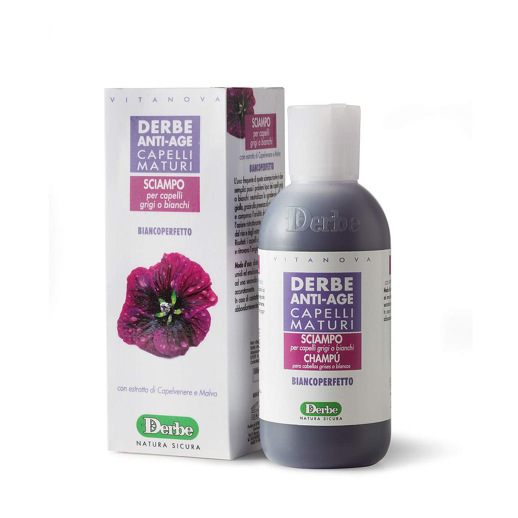 CHAMPU CABELLO BLANCO ANTI-AGE 200 ML. DERBE