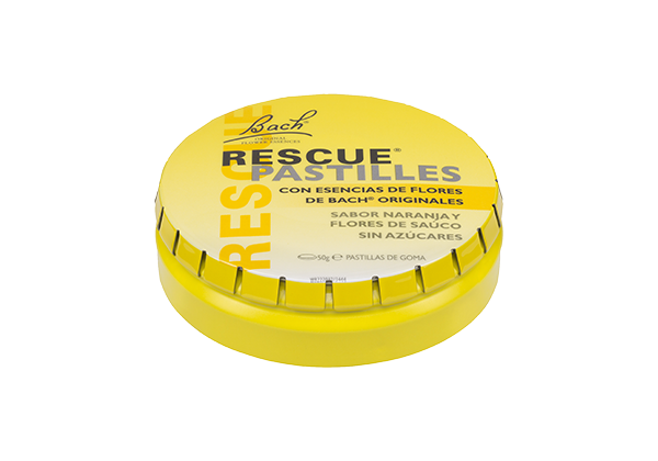 FLORES BACH RESCUE LATA PASTILLA NAR/SAUCO 50 gr.