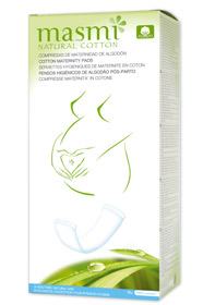 MASMI COMPRESAS MATERNIDAD 10 UND. 100% ALGODON