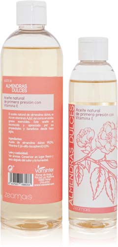 ACEITE ALMENDRAS DULCES 200 ML. ZEAMAIS