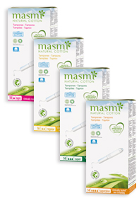 TAMPON APLICADOR MINI 18 UND. MASMI ECOLOGICO