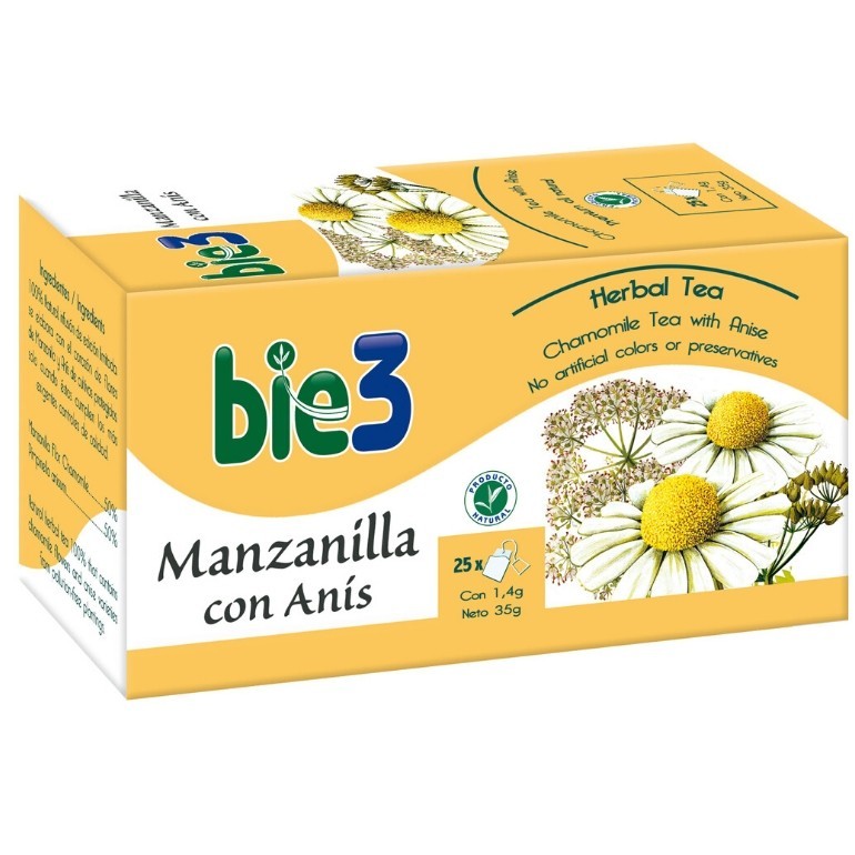 BIE3 MANZANILLA ANIS INFANTIL 25 INFUSIONES