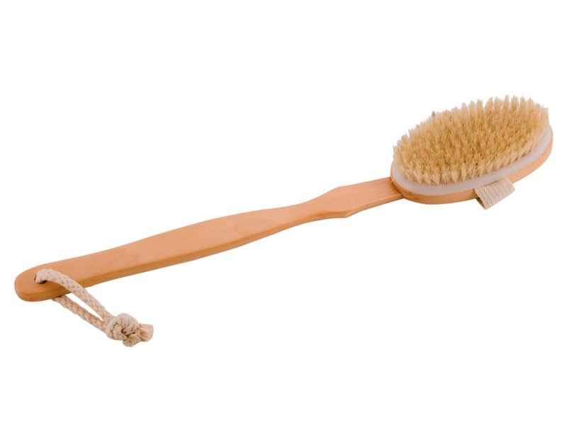 CEPILLO BAÑO LARGO 47 cm SISAL NATURAL mango desmontable