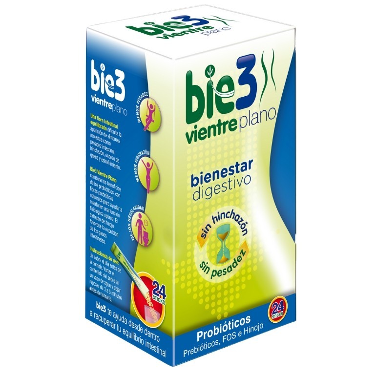 BIE3 BIENESTAR DIGESTIVO VIENTRE PLANO 24 STICKS