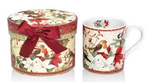TAZA INFUSION CHRISTMAS CON PLATO PORCELANA 300 ml (copia)