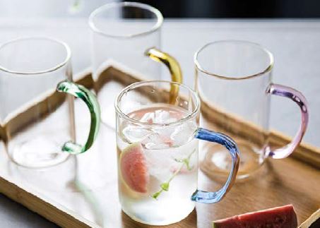 HANDY SET 4 TAZAS EN BOROSILICATO 300 ml.