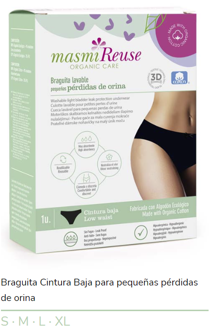 BRAGUITA PERDIDAS LIGERAS MASMI BAJA TALLA M
