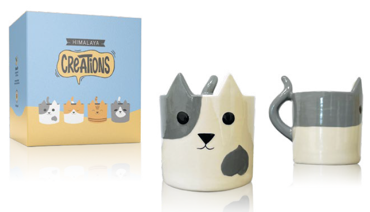 TAZA CAT DINA pintada a mano ø13 CREATIONS (copia)