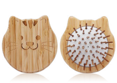 CEPILLO CABELLO Y ESPEJO POCKET BAMBU (copia)