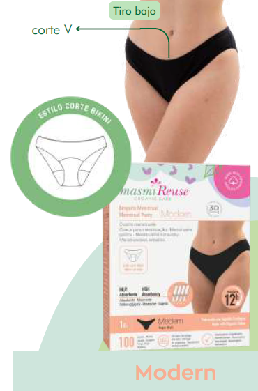 BRAGUITA MENSTRUAL MODERN MASMI ORGANIC CARE