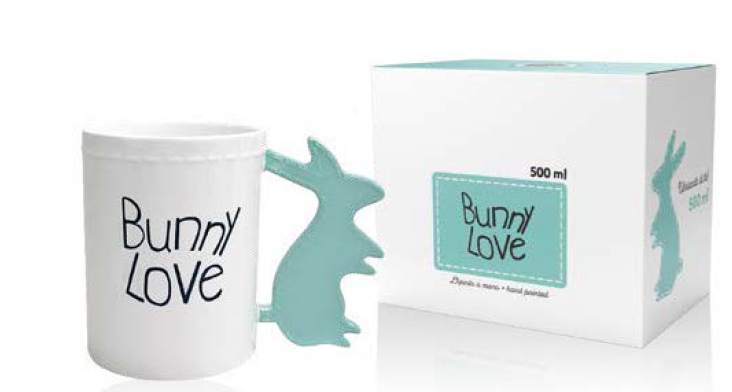 TAZA BUNNY LOVE 500 ML. EXTRA LARGA