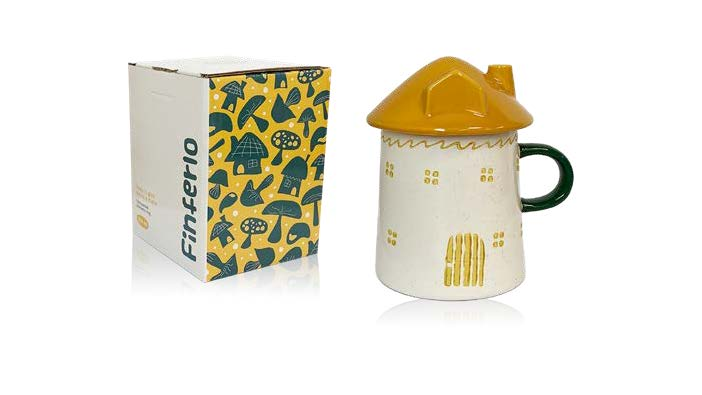 TAZA GRES ESMALTADO CON TAPA PORCINO 300 ml. (copia)