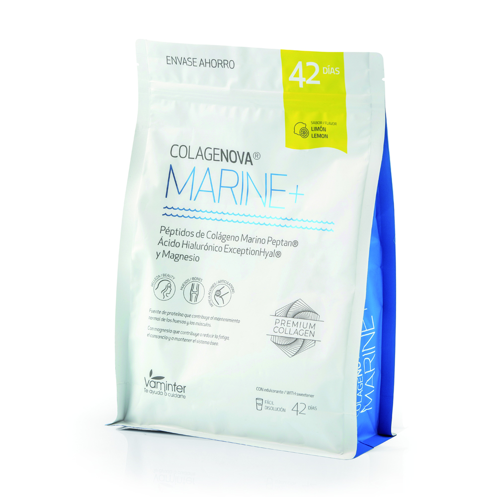 COLAGENOVA PEPTAN®MARINE+EXCEPTIONHIAL®+MG BOLSA LIMON 590 GRS.